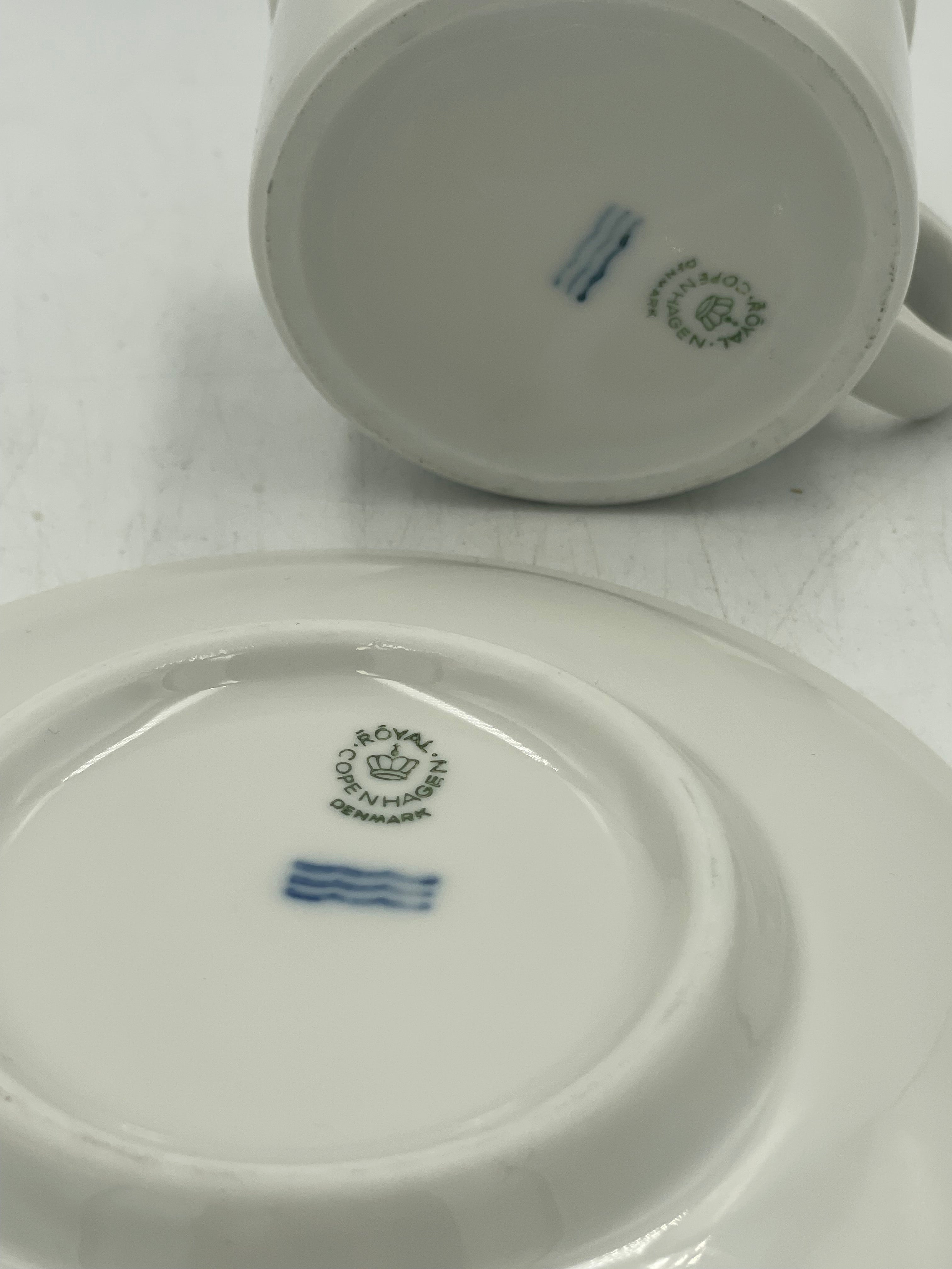 Royal Copenhagen - Hvid Domino stel